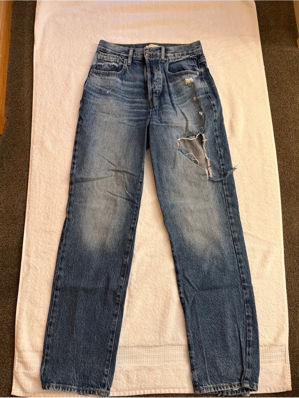 PacSun Women's Distressed Blue Boyfriend Jeans